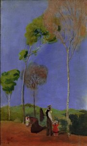 spacerowicz autorstwa August Macke