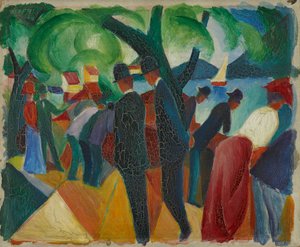 Spacer po moście autorstwa August Macke