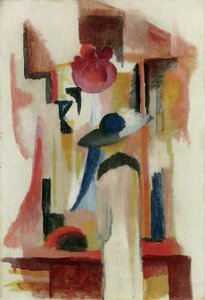 Studium jasnej witryny sklepowej, 1913 autorstwa August Macke