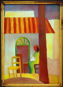Kawiarnia Turecka I. autorstwa August Macke