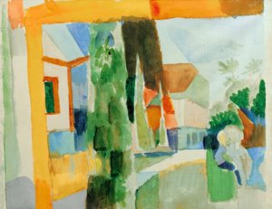 Nasz ogród nad jeziorem 4 autorstwa August Macke