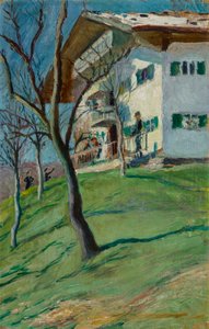 Nasz domek w Tegernsee autorstwa August Macke