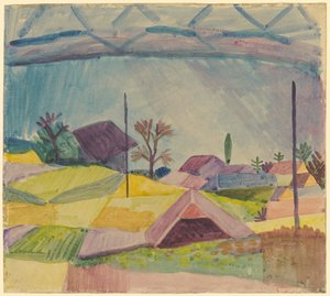 Widok na Hilterfingen autorstwa August Macke