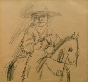 Walter jako kowboj autorstwa August Macke