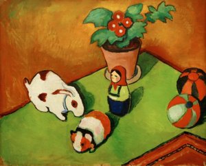 Zabawki Małego Waltera autorstwa August Macke