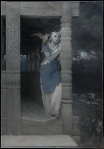 „Lament Ingeborg”, ilustracja do nowego wydania „Sagi o Frithiofie” autorstwa Esaiasa Tegnéra, opublikowana w 1888 roku autorstwa August Malmström