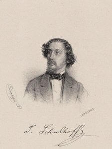 Portret pianisty i kompozytora Juliusa Schulhoffa 1825-1898 , 1850.