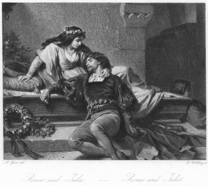 Scena z Romea i Julii autorstwa August Spiess