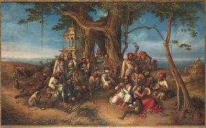 The Thugs of India: Zatrzymaj się w Sanktuarium Ganesh autorstwa August Theodor Schoefft