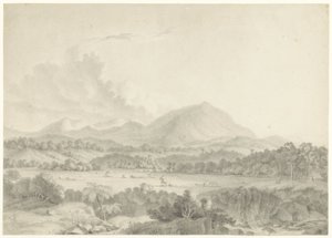 Jawajski krajobraz autorstwa Auguste Antoine Joseph Payen