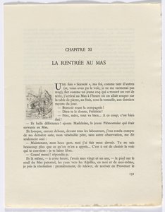Frédéric Mistral: Mémoires et Recits by Frédéric Mistral: budynki i drzewa (strona 131) autorstwa Auguste Brouet
