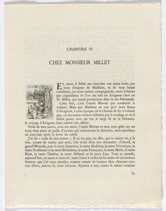 Frédéric Mistral: Mémoires et Recits by Frédéric Mistral: kobieta i mężczyzna na koniu (strona 65) autorstwa Auguste Brouet