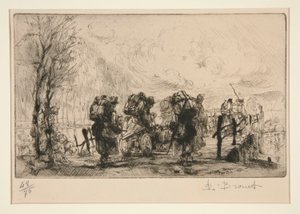 Belgijscy strzelcy maszynowi autorstwa Auguste Brouet