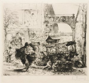 Poranny Avenue de Clichy autorstwa Auguste Brouet
