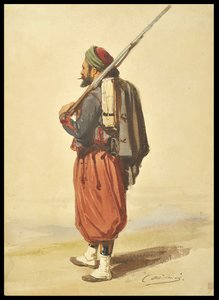 Żuav autorstwa Auguste Delacroix