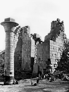Kolumna w Karnaku, Egipt, 1893