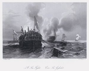Bitwa morska (rycina)