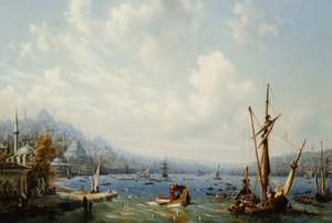 Łodzie na Bosfor, u wybrzeży Konstantynopola, 1846