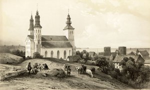 Kościół Najświętszej Marii Panny w Wisby autorstwa Auguste Etienne Francois Mayer