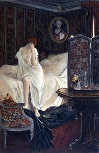 Cudzołożnica. Ilustracja autorstwa Auguste François Gorguet (1862 - 1927) do „Le Lys rouge” Anatola France