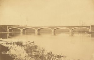 Linia z Villeneuve-Saint-Georges do Montargis, wiadukt na Loing (w pobliżu Montargis) autorstwa Auguste Hippolyte Collard