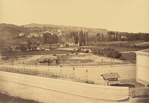 Lozanne, Widok z mostu kolejowego autorstwa Auguste Hippolyte Collard