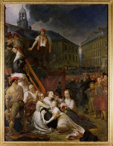Odcinek na Place du Bouffay, Nantes, 1793, 1859 autorstwa Auguste Hyacinthe Debay