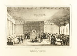Podpisanie traktatu w Adrianopolu w starym pałacu w Edirne, 1834 autorstwa Auguste Joseph Desarnod