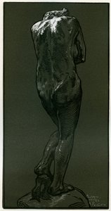 Drzeworyt według pomnika Rodina, 1898. autorstwa Auguste Louis Lepère