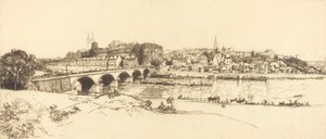 Angers - Widok panoramiczny Angers - Widok panoramiczny, 1912. autorstwa Auguste Lepere