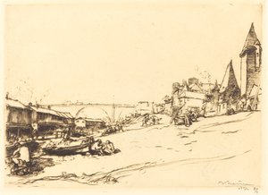 Angers - Dom Króla Polski (Angers - La maison du roi de Pologne) autorstwa Auguste Lepere