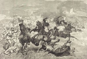 W Sudanie: Bitwa pod El-Teb, 18831890. autorstwa Auguste Lepere