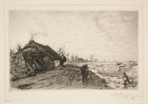 Ścieżka wzdłuż bagien Vendee [Saint-Jean-de-Monts] autorstwa Auguste Lepere