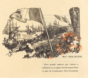 Strona poświęcona, opublikowana w 1900 r. autorstwa Auguste Lepere