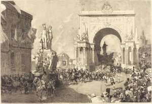 Obchody jubileuszu w Brukseli autorstwa Auguste Lepere