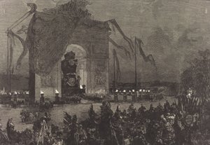 Pogrzeb Wiktora Hugo. Czuwanie, 1885.