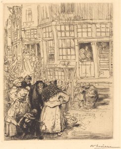 Dzielnice żydowskie w Amsterdamie autorstwa Auguste Lepere