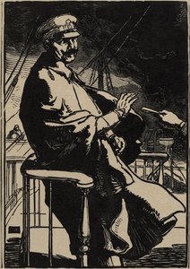 Cesarz Wilhelm na swoim jachcie autorstwa Auguste Lepere