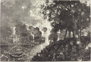 Śnieg w Paryżu autorstwa Auguste Lepere
