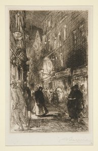 Ulica Galande autorstwa Auguste Lepere