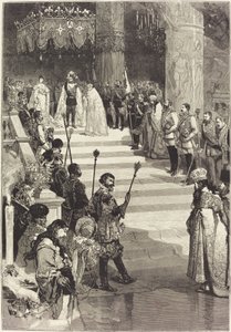 Koronacja cesarza Aleksandra III Rosji (27 maja) autorstwa Auguste Lepere