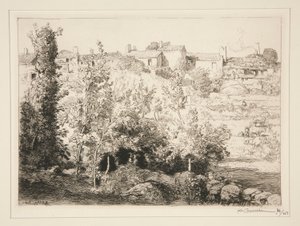 Wieś La Meule (wyspa autorstwa Auguste Lepere