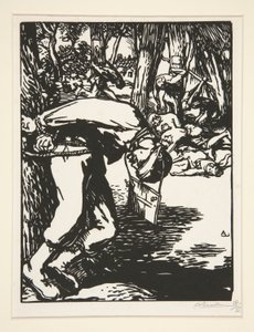 The Franks-Tireurs (Sharpshooters), z Wojny 1914, pierwsza seria, nr. 11 autorstwa Auguste Lepere