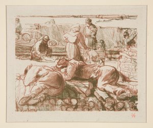 Ouvriers (robotnicy) autorstwa Auguste Lepere