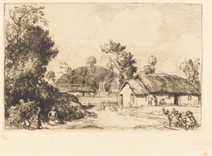Rozrywka odpoczynku, Vendee autorstwa Auguste Lepere