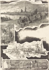 Rouen, 1888. autorstwa Auguste Lepere