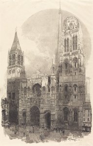 Katedra w Rouen (La Cathedral de Rouen) autorstwa Auguste Lepere