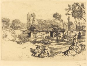 Schronisko dla Ubogich, Vendee (Le nid de pauvres, Vendee) autorstwa Auguste Lepere