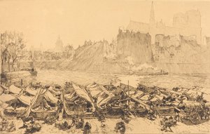 Wielki Rynek Jabłkowy Wielki Rynek Jabłkowy, 1891. autorstwa Auguste Lepere
