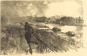 Sekwana w pobliżu mostu Austerlitz, 1888.
